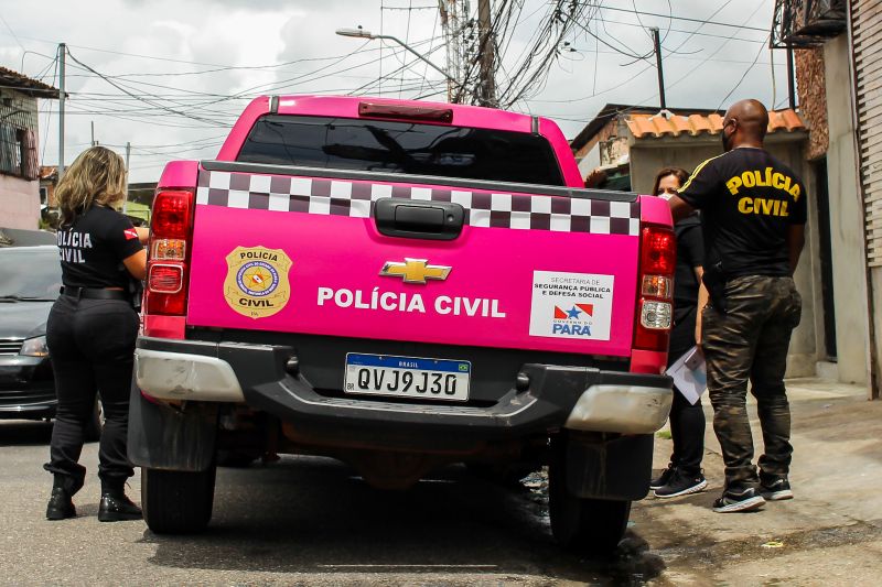 Equipe da Polícia Civil em ação pela operação Resguardo, no Pará, onde foram concluídos 348 inquéritos
