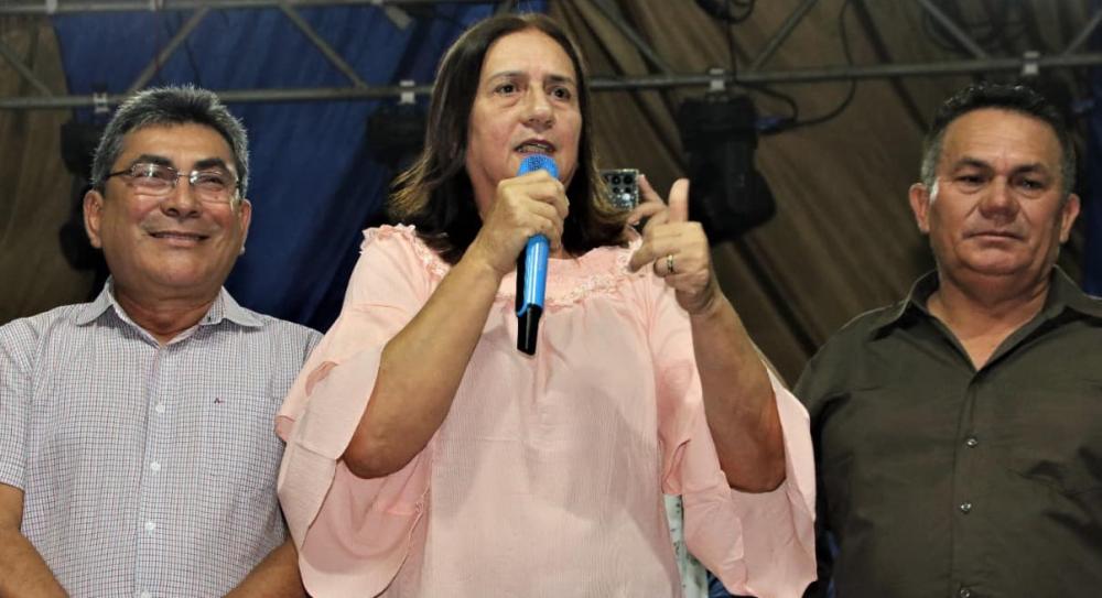 Lucídia Batista, prefeita de Juruti: críticas contundentes à Alcoa nas redes sociais. Foto: Facebook