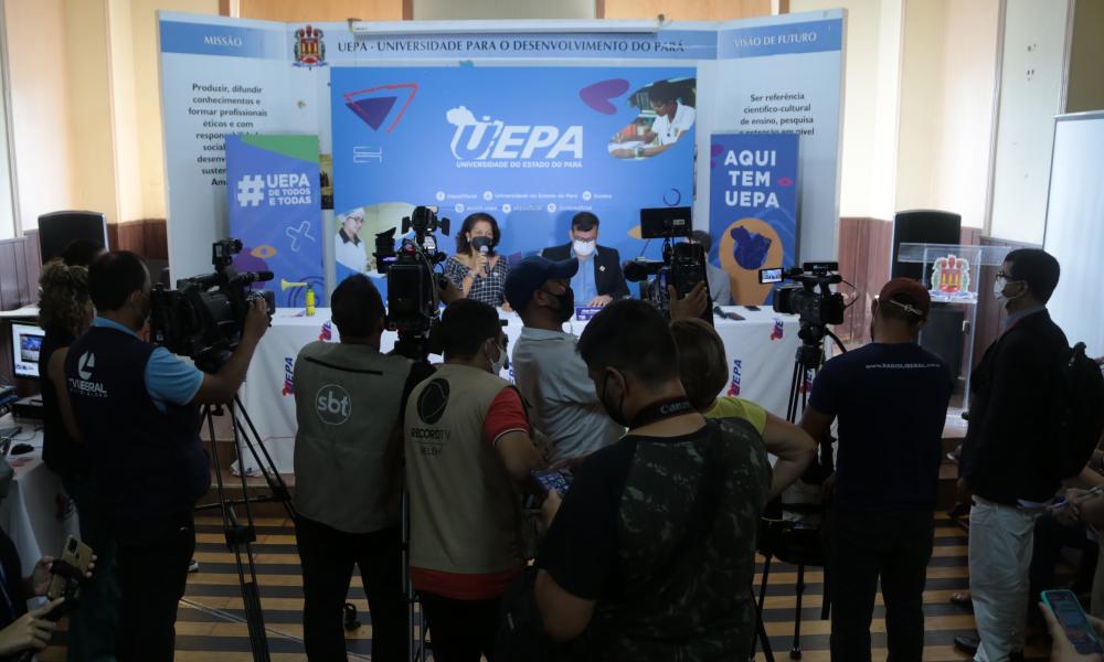 Coletiva de imprensa faz parte da tradição da Uepa, na divulgação do listão. (Foto: Divulgação)