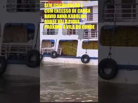 Passageiros denunciam excesso de carga do navio Anna Karoline VII